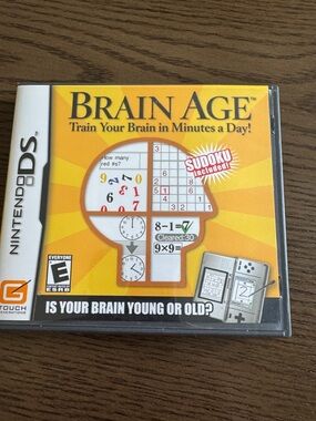 Nintendo DS Brain Age game in case like new